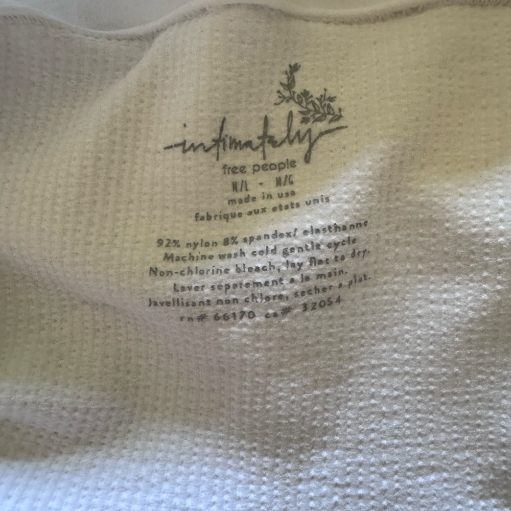 Free People Intimately Adrienne style Bandeau - White - Sz M/L - Picture 3 of 3